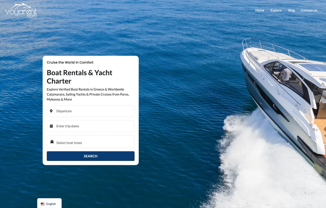 Custom Boat Rentals Platform