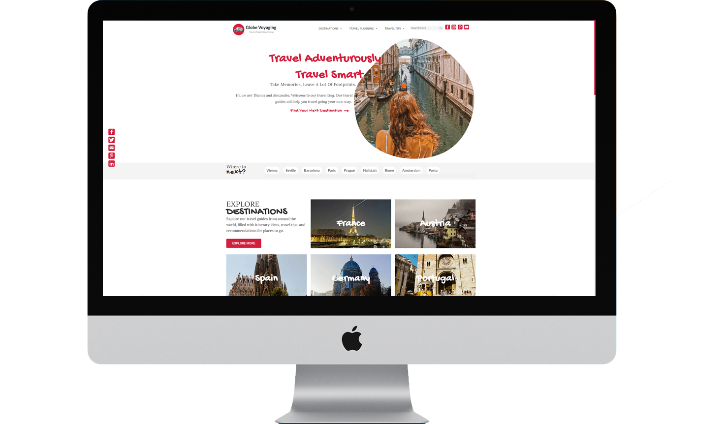 Ταξιδιωτικό Blog Desktop View