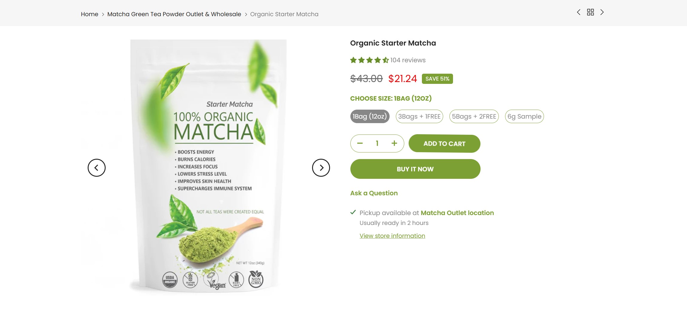 Matchoutlet Challenge